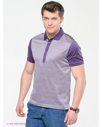 Мужская светло-фиолетовая футболка-поло от MONDIGO