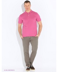 Мужская светло-фиолетовая футболка-поло от s.Oliver