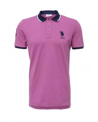 Мужская светло-фиолетовая футболка-поло от U.S. Polo Assn.