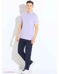 Мужская светло-фиолетовая футболка-поло от United Colors of Benetton
