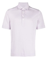 Мужская светло-фиолетовая футболка-поло от Zegna