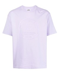 Мужская светло-фиолетовая футболка с круглым вырезом с принтом от Chocoolate
