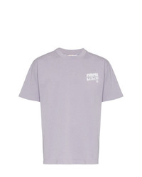 Мужская светло-фиолетовая футболка с круглым вырезом с принтом от Eytys