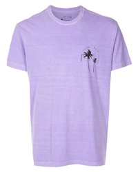 Мужская светло-фиолетовая футболка с круглым вырезом с принтом от OSKLEN