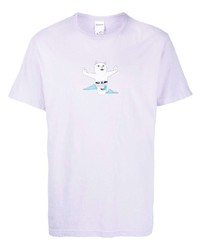 Мужская светло-фиолетовая футболка с круглым вырезом с принтом от RIPNDIP