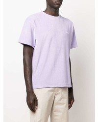 Мужская светло-фиолетовая футболка с круглым вырезом от MOUTY