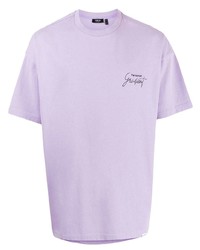 Мужская светло-фиолетовая футболка с круглым вырезом от FIVE CM