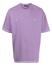 Мужская светло-фиолетовая футболка с круглым вырезом от FIVE CM