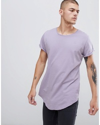 Мужская светло-фиолетовая футболка с круглым вырезом от G Star