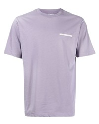 Мужская светло-фиолетовая футболка с круглым вырезом от Izzue