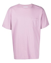 Мужская светло-фиолетовая футболка с круглым вырезом от John Elliott