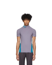 Мужская светло-фиолетовая футболка с круглым вырезом от Keenkee