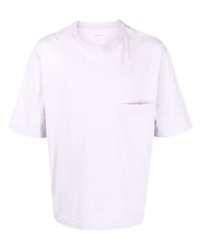 Мужская светло-фиолетовая футболка с круглым вырезом от Lemaire