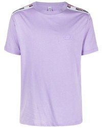 Мужская светло-фиолетовая футболка с круглым вырезом от Moschino
