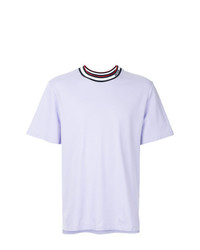 Мужская светло-фиолетовая футболка с круглым вырезом от MSGM