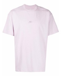 Мужская светло-фиолетовая футболка с круглым вырезом от Nike