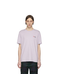Мужская светло-фиолетовая футболка с круглым вырезом от Paul Smith