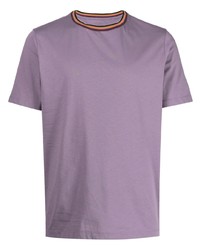 Мужская светло-фиолетовая футболка с круглым вырезом от Paul Smith