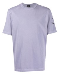Мужская светло-фиолетовая футболка с круглым вырезом от PS Paul Smith