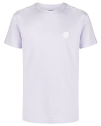 Мужская светло-фиолетовая футболка с круглым вырезом от Viktor & Rolf