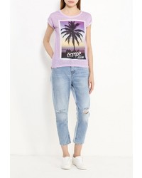 Женская светло-фиолетовая футболка от Bruebeck