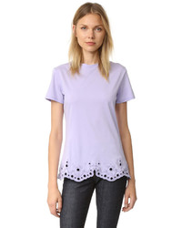 Женская светло-фиолетовая футболка от Carven
