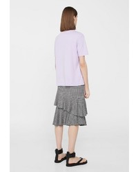 Женская светло-фиолетовая футболка от Mango