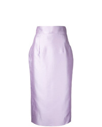 Светло-фиолетовая юбка-карандаш от Bambah