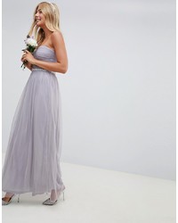 Светло-фиолетовое вечернее платье с украшением от ASOS DESIGN