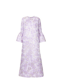 Светло-фиолетовое вечернее платье с цветочным принтом от Bambah