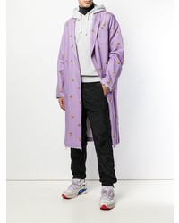 Светло-фиолетовое длинное пальто от Undercover