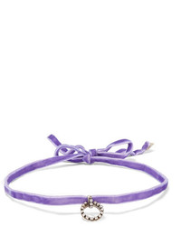 Светло-фиолетовое ожерелье-чокер от Dannijo