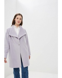 Женское светло-фиолетовое пальто от Adzhedo