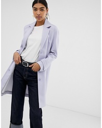 Женское светло-фиолетовое пальто от ASOS DESIGN
