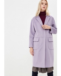 Женское светло-фиолетовое пальто от Brassorti