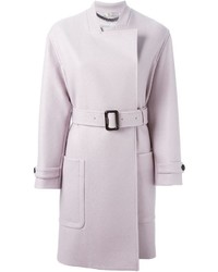 Женское светло-фиолетовое пальто от Burberry