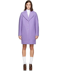 Женское светло-фиолетовое пальто от Carven