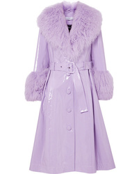 Женское светло-фиолетовое пальто от Saks Potts