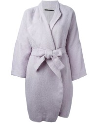 Женское светло-фиолетовое пальто