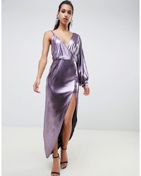 Светло-фиолетовое платье-макси от ASOS DESIGN