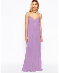 Светло-фиолетовое платье-макси от Asos