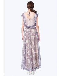 Светло-фиолетовое платье-макси от JN