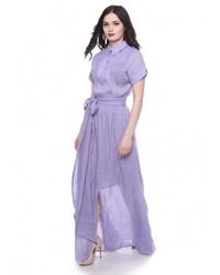 Светло-фиолетовое платье-макси от Olivegrey