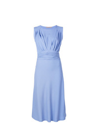 Светло-фиолетовое платье-миди от Ermanno Scervino