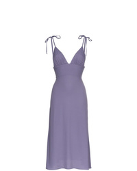 Светло-фиолетовое платье-миди от Reformation