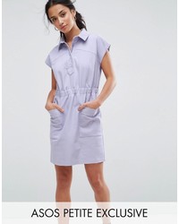 Светло-фиолетовое платье-рубашка от Asos