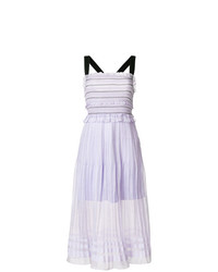 Светло-фиолетовое платье с пышной юбкой от Three floor