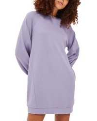Светло-фиолетовое платье-свитер