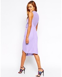 Светло-фиолетовое повседневное платье от Asos