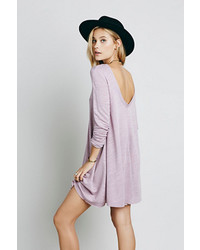 Светло-фиолетовое свободное платье